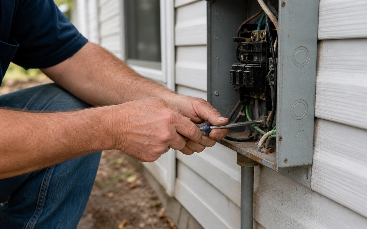 Mobile home electrical repair contractor
